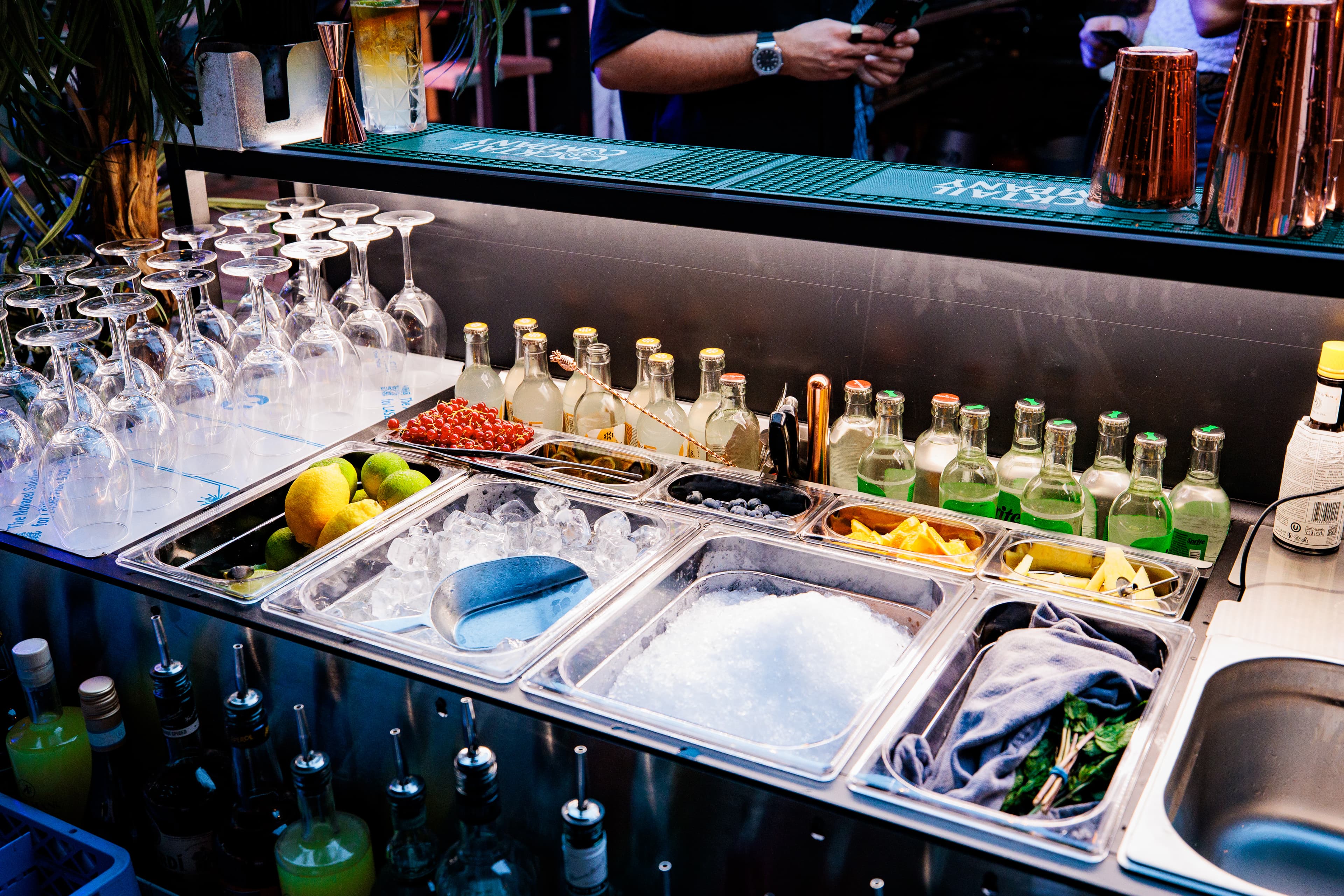 cocktail bar op een event