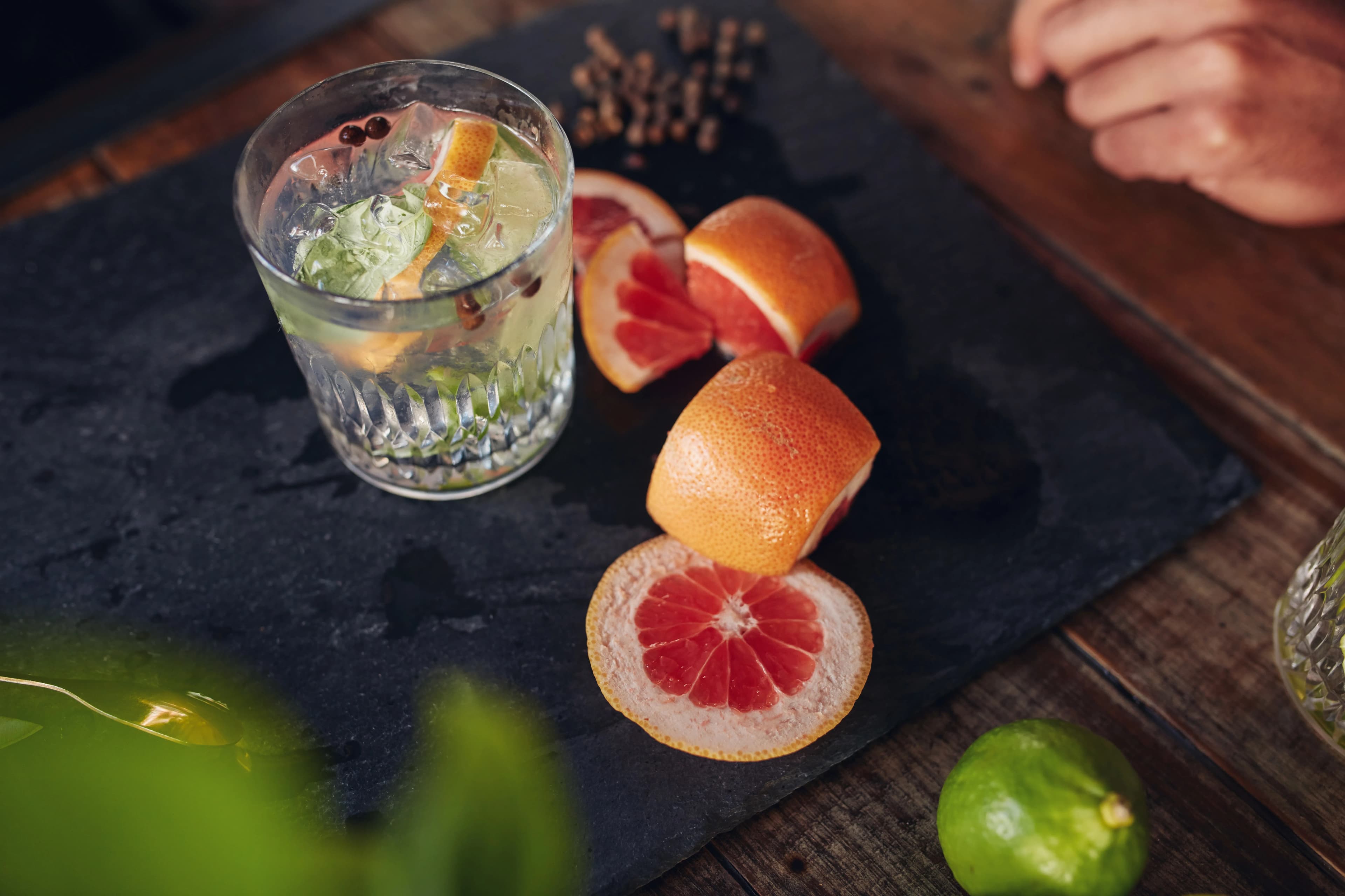 cocktail bar bij een beursstand