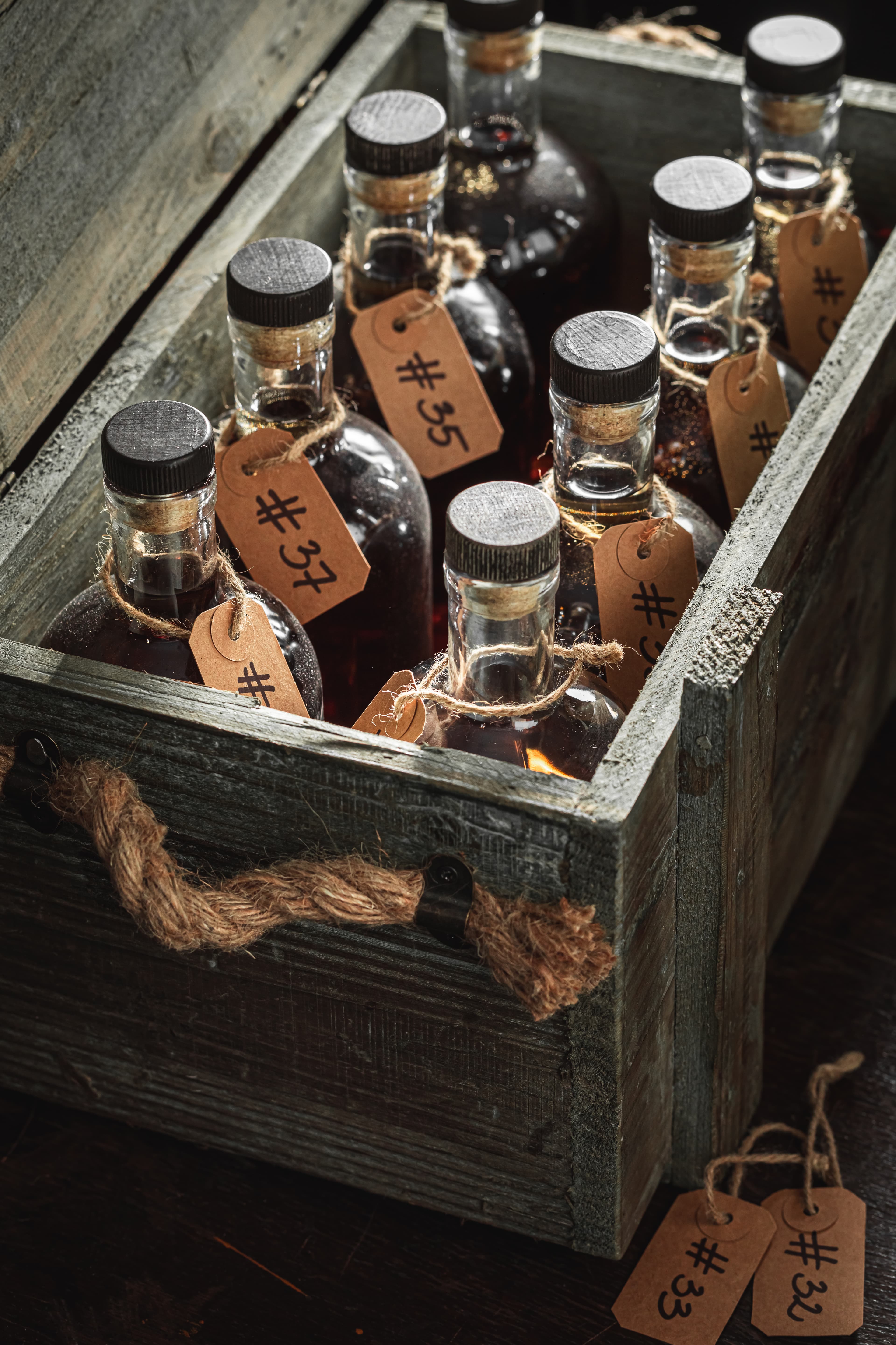 verschillende rums voor een proeverij in brabant