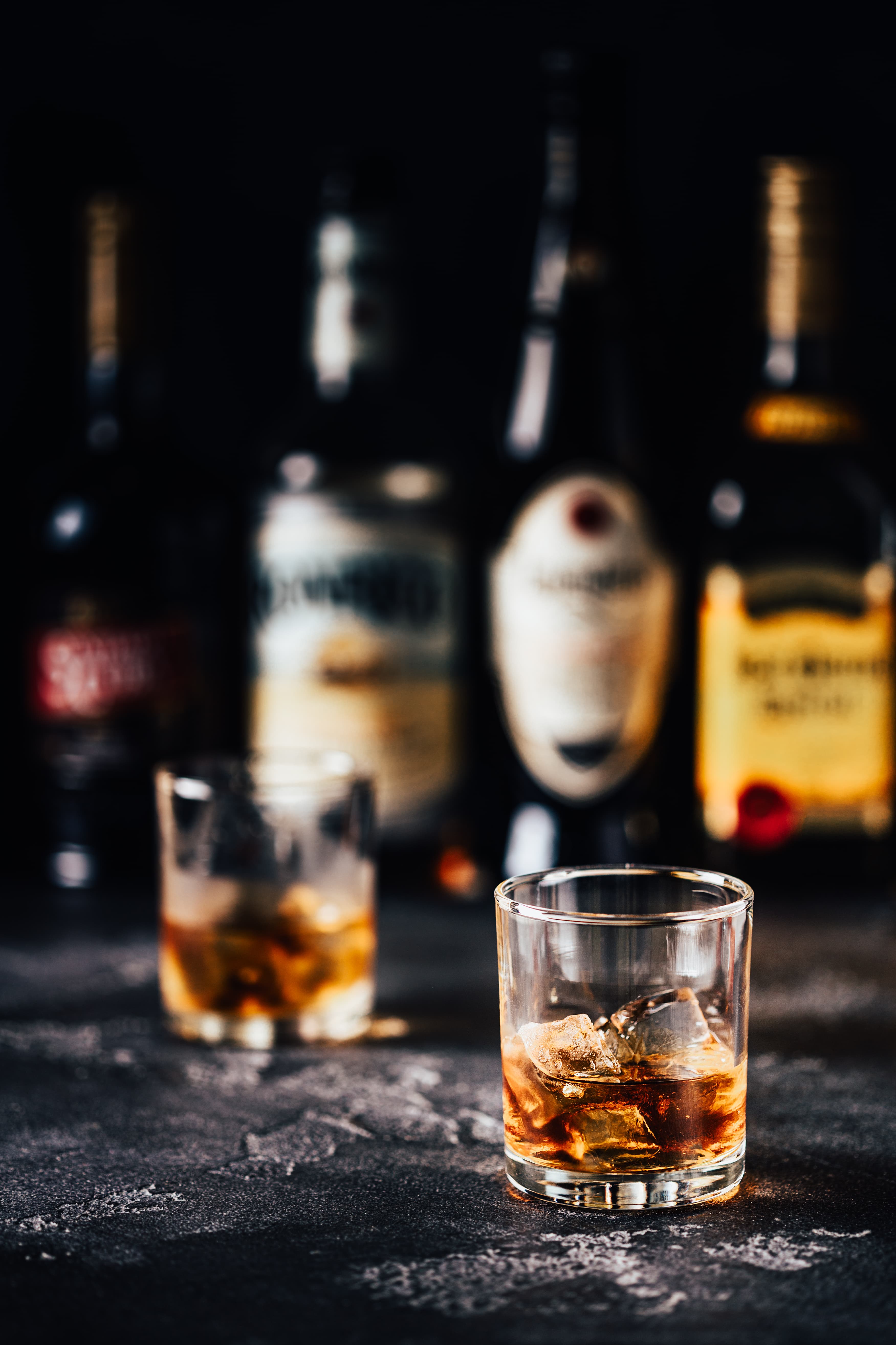 Glazen whisky tijdens een whisky proeverij